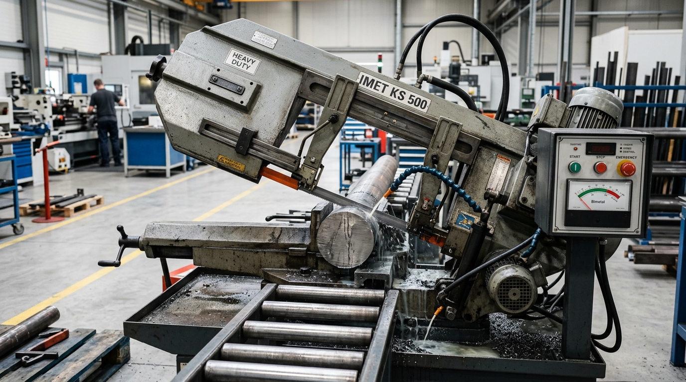 Industrial Metal Band Sawing Guide: Blade Pitch Selection, Downfeed Dynamics & Cutting Speed Parameters for Steels and Alloys