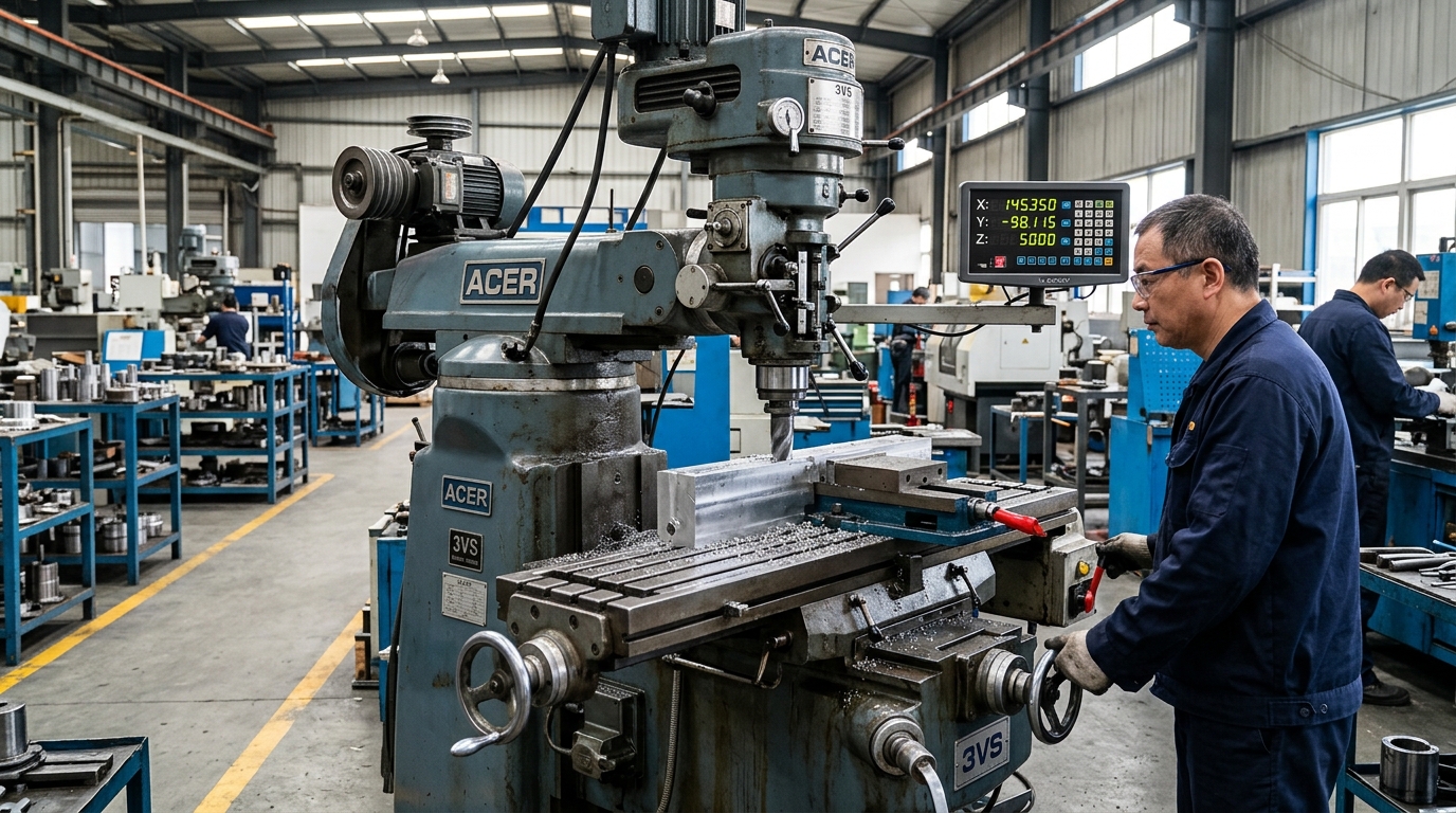 Turret Milling Machine Setup & Maintenance: Quill Feed Dynamics, Table Backlash Elimination & Inverter Head Optimization